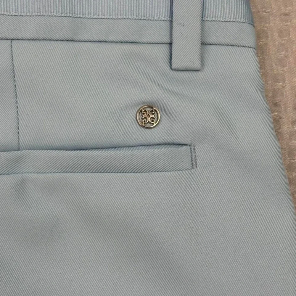 G/FORE Mens Golf Pants 34x31 Light Blue Performance Stretch Flat‎ Athletic 0222